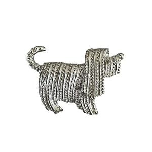 70s Vintage Sarah Coventry Shaggy Dog Brooch Pin